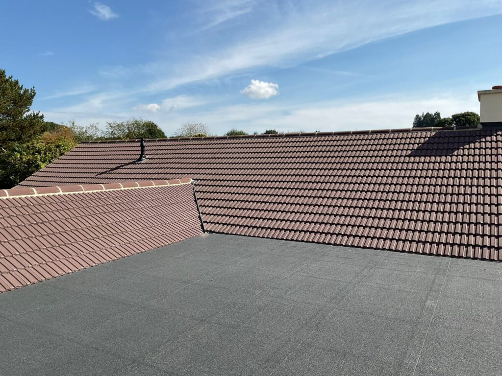 This is a photo of a roof which has just been repaired works carried out by LS Roofing Chalfont St Giles